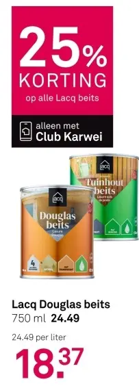 Aanbieding: Lacq Douglas beits