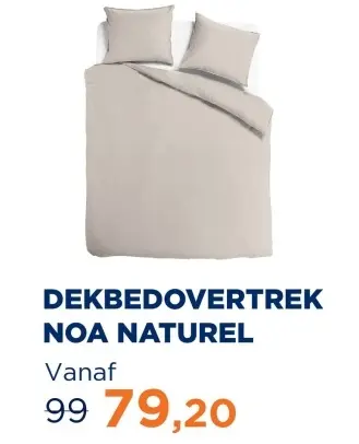 Aanbieding: Dekbedovertrek noa naturel