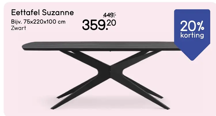 Aanbieding: Eettafel Suzanne
