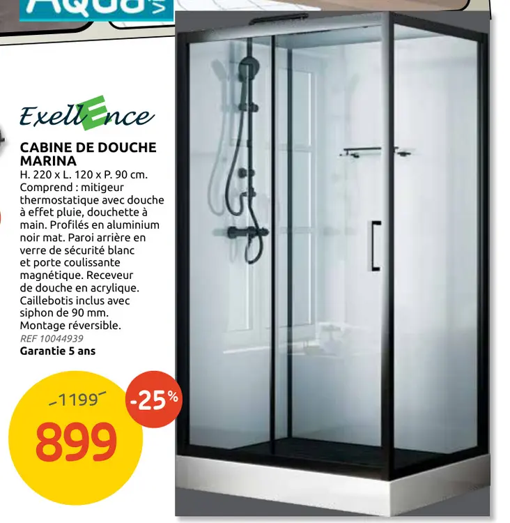 Offre: Cabine de douche marina