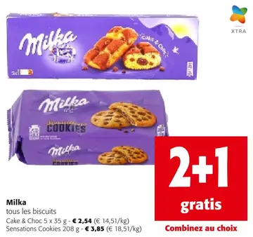 Offre: Milka tous les biscuits
