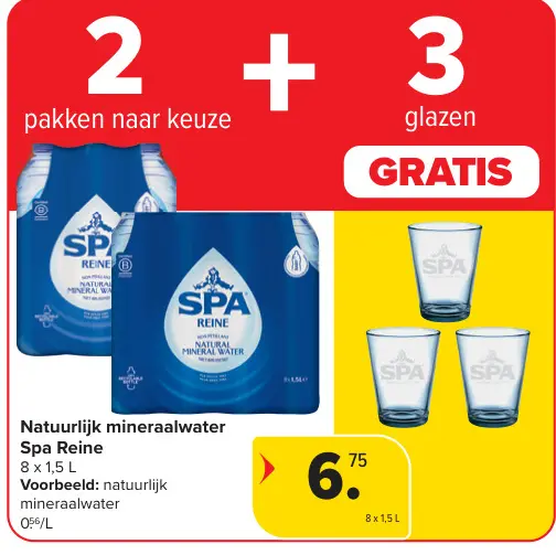 Promotie: Natuurlijk mineraalwater Spa Reine
