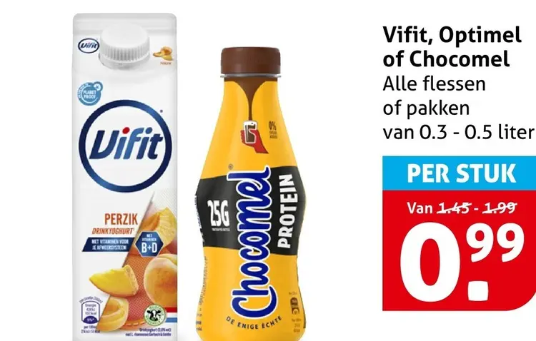 Aanbieding: Vifit, Optimel of Chocomel