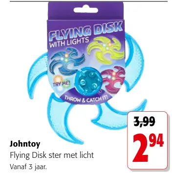 Promotie: Flying Disk ster met licht