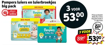 Aanbieding: Luiers en luierbroekjes big pack