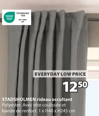 Offre: STADSHOLMEN rideau occultant