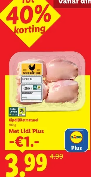 Aanbieding: Kipdijfilet naturel