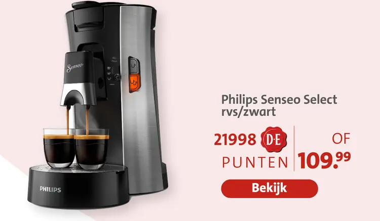 Aanbieding: Senseo Select rvs/zwart