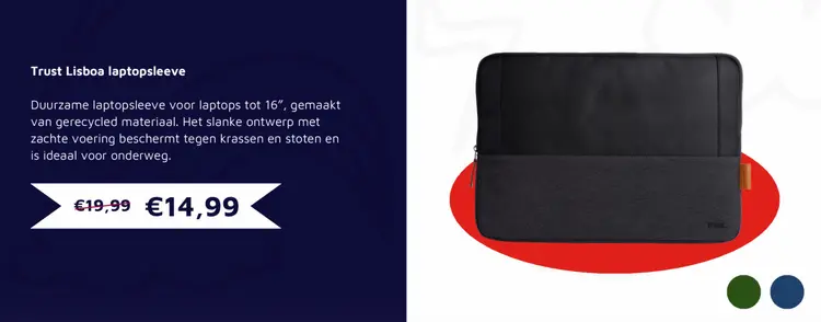 Aanbieding: Trust Lisboa laptopsleeve