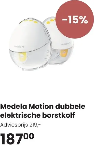 Aanbieding: Motion dubbele elektrische borstkolf
