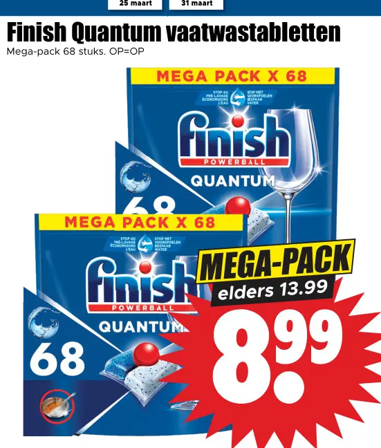 Aanbieding: Quantum vaatwastabletten