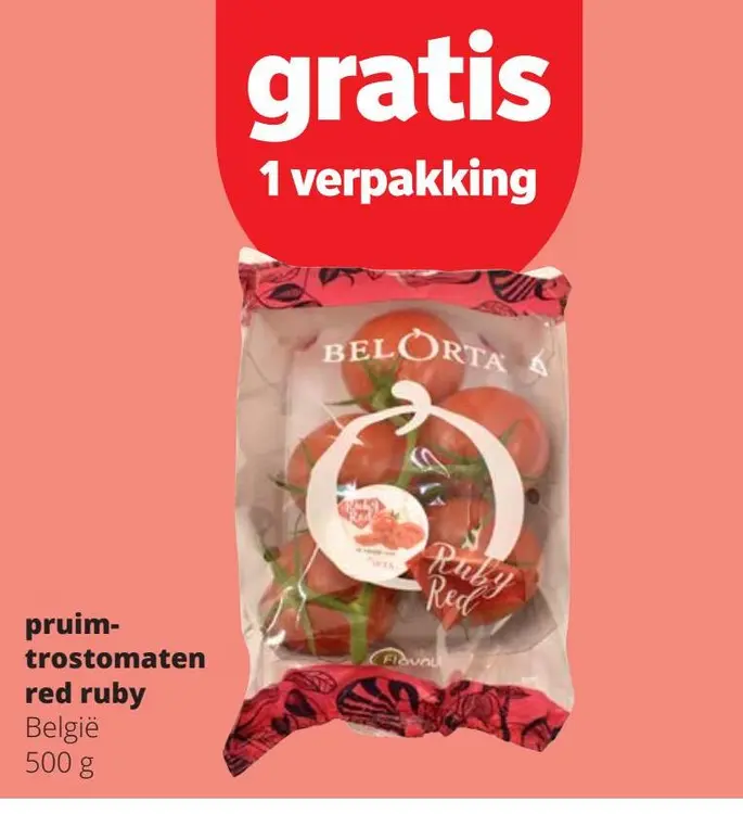 Promotie: pruim-trostomaten red ruby