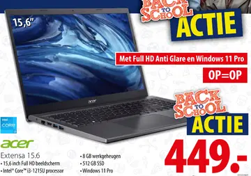 Aanbieding: Acer Extensa 15.6