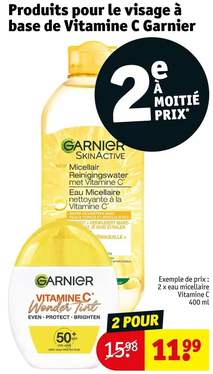 Offre: Produits pour le visage à base de Vitamine C