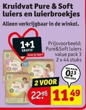 Aanbieding: Pure & Soft luiers en luierbroekjes