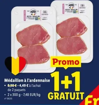 Offre: Médaillon à l'ardennaise