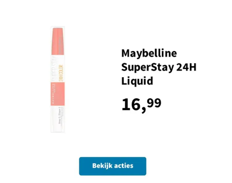 Promotie: SuperStay 24H Liquid