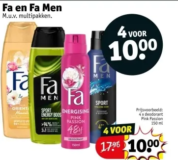 Promotie: Fa en Fa Men