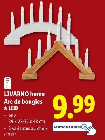 Offre: Arc de bougies à LED