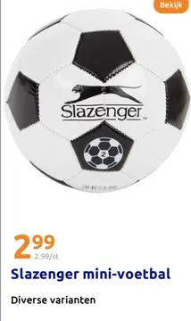 Aanbieding: Slazenger mini-voetbal