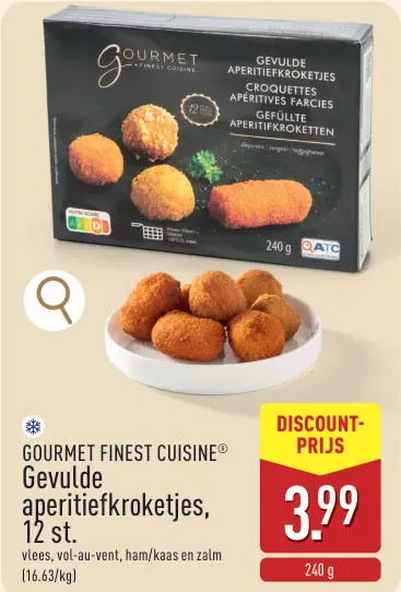 Aanbieding: Gevulde aperitiefkroketjes