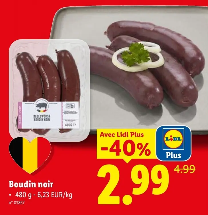Offre: Boudin noir