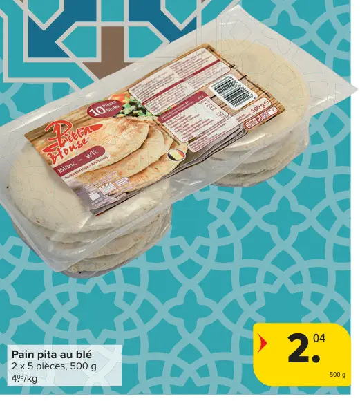Offre: Pain pita au blé