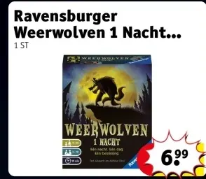 Aanbieding: Weerwolven 1 Nacht Spel