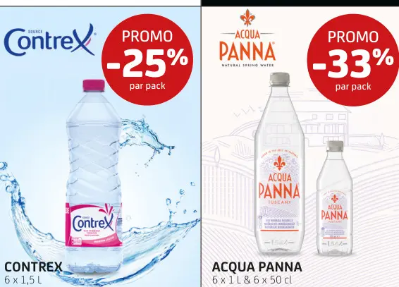 Offre: Contrex & Acqua Panna
