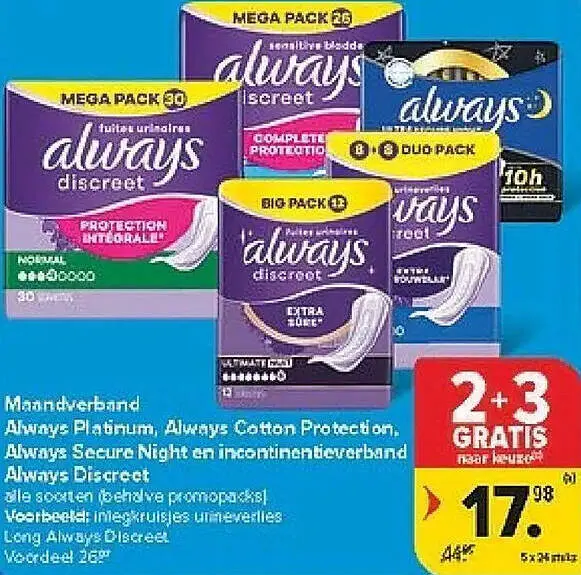 Promotie: Maandverband