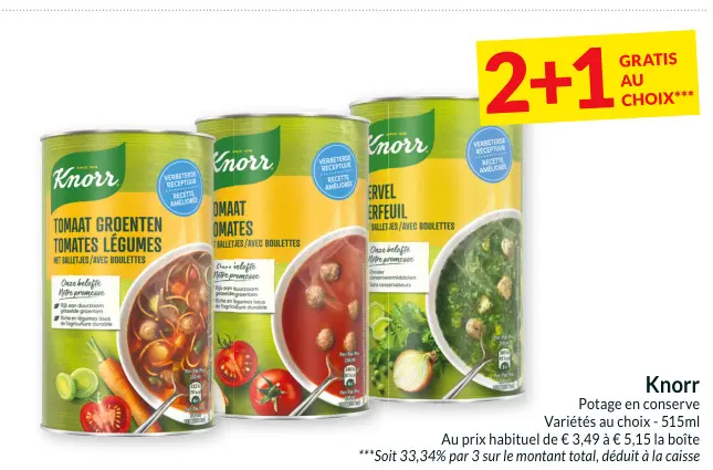 Offre: Potage en conserve
