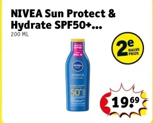 Aanbieding: NIVEA Sun Protect & Hydrate SPF50+...