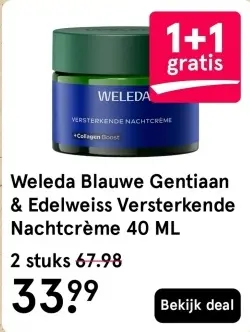 Aanbieding: Blauwe Gentiaan & Edelweiss Versterkende Nachtcreme