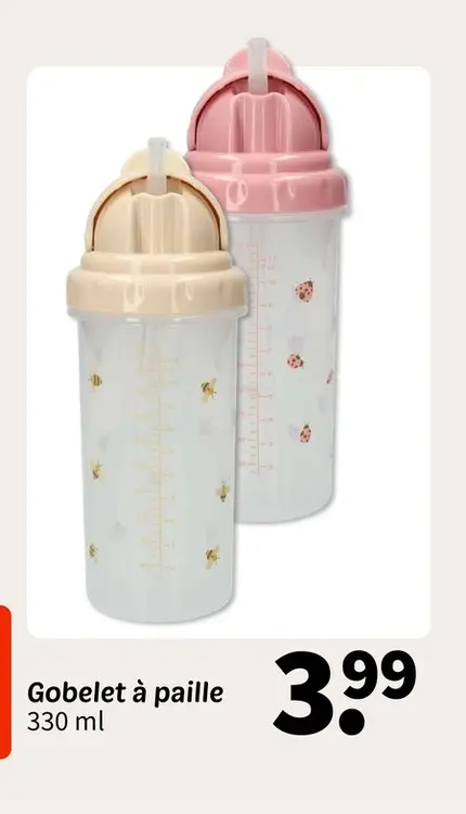 Offre: Gobelet à paille
