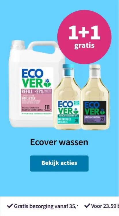 Aanbieding: Ecover wassen