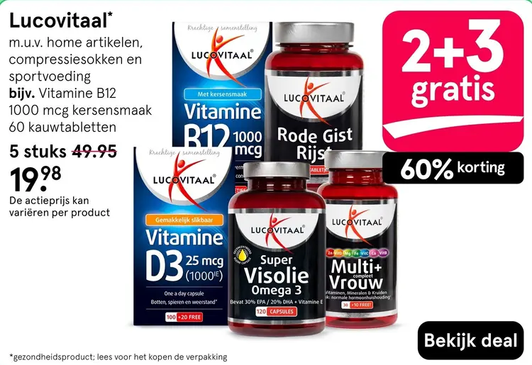 Aanbieding: Vitamine B12 1000 mcg kersensmaak