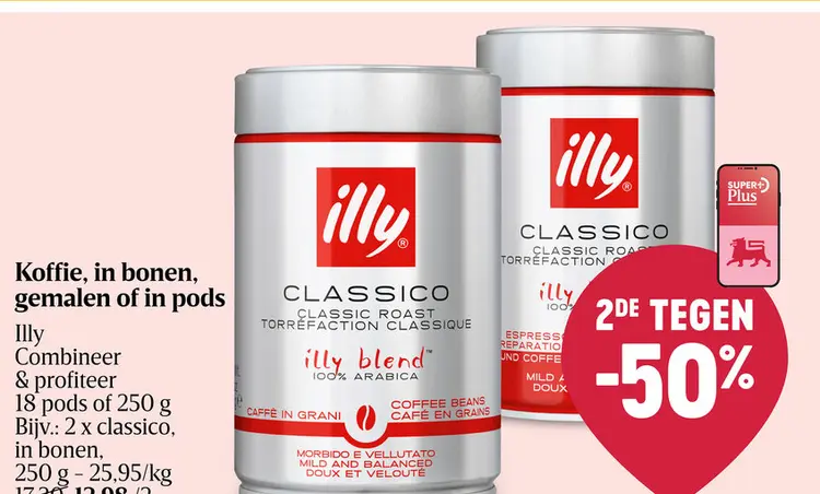 Promotie: Koffie, in bonen, gemalen of in pods