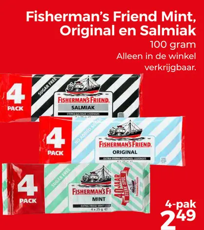 Aanbieding: Fisherman's Friend Mint, Original en Salmiak