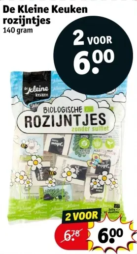 Aanbieding: rozijntjes