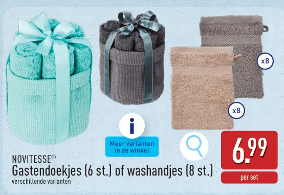 Promotie: Gastendoekjes of washandjes