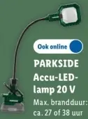 Aanbieding: Accu-LED-lamp 20 V