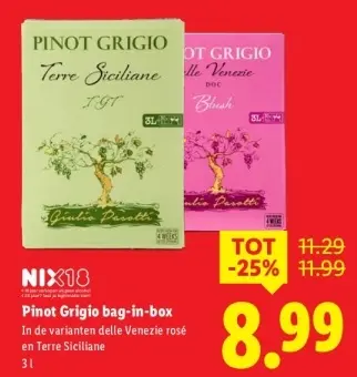 Aanbieding: Pinot Grigio bag-in-box