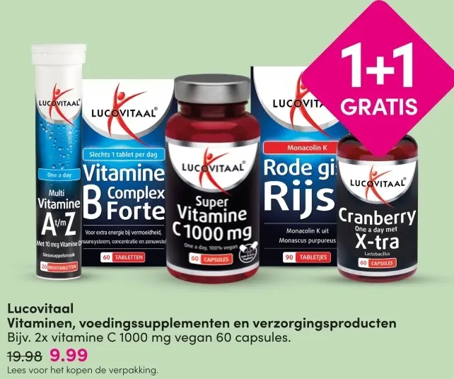 Aanbieding: Vitaminen, voedingssupplementen en verzorging