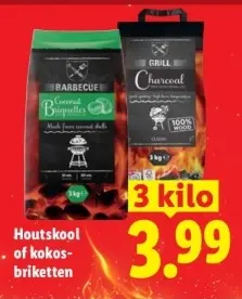 Aanbieding: Houtskool of kokosbriketten