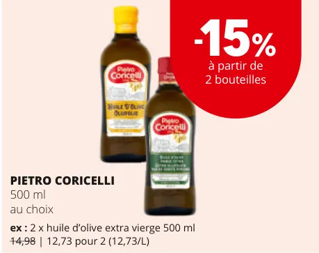 Offre: Huile d'olive extra vierge