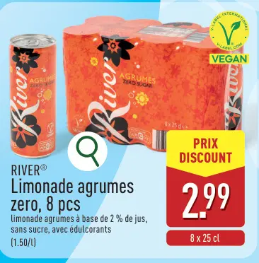 Offre: Limonade agrumes zero