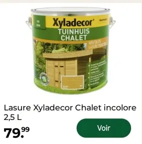 Offre: Lasure Xyladecor Chalet incolore