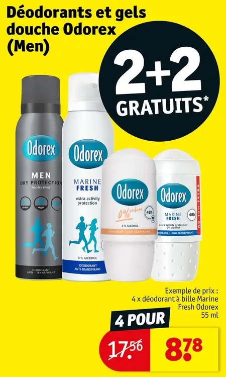Offre: Deodorants et gels douche