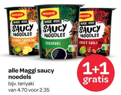 Aanbieding: Maggi saucy noedels