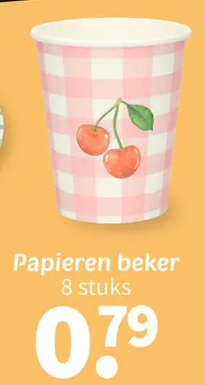 Promotie: Papieren beker